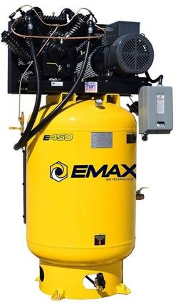 10 HP 120 Gal 175 Max PSI Two-Stage Stationary Electric (208, 230 Volt 1 Phase) Reciprocating Air Compressor