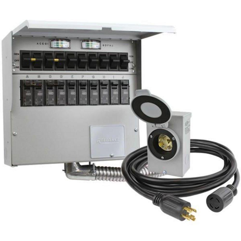 Pro/Tran 2 30A Transfer Switch Kit for Portable Generator 