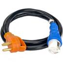 50A 120/240V Straight Blade Plug with Locking Connector Ends 