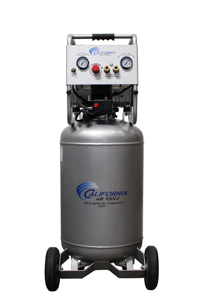 SP ULTRA QUIET & OIL-FREE 2HP 20G STL TANK AIR COMP W/ AUTO DRAIM 