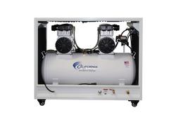 4 HP 20 Gal 125 Max PSI Single-Stage Portable Electric (230 Volt) Reciprocating Air Compressor with Auto Drain and Soundproof Cabinet