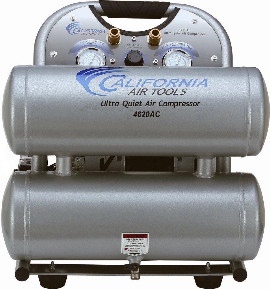 SP ULTRA QUIET & OIL-FREE 2HP 4G ALUM TWIN TANK AIR COMP 