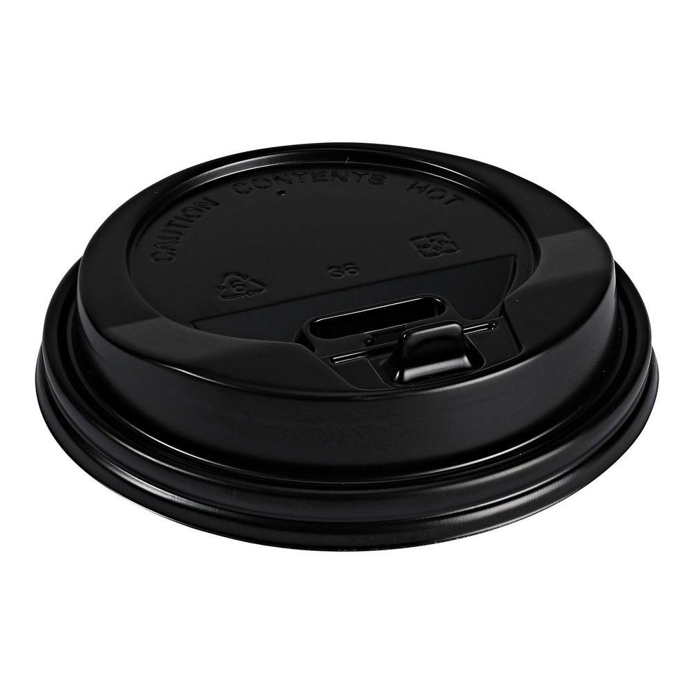 DOME LID HOT CUP BLACK 10/100/CA 
