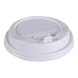Dome Lid Hot Cup in White (10/100/CA)