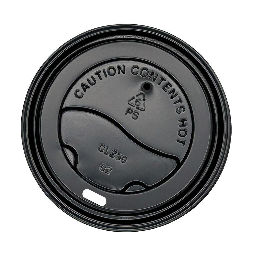 TRAVEL LID HOT CUP BLACK 10/100/CA 