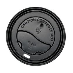 Travel Lid Hot Cup in Black (10/100/CA)