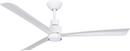 52 in. 3-Blade Indoor/Outdoor Integrated LED Ceiling Fan in Flat White 