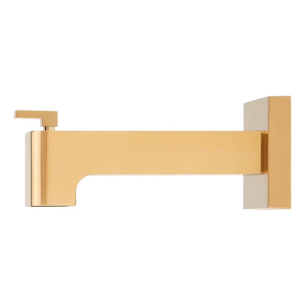 HIBISCUS TUB SPOUT WITH DIVERTER - BRUSHED GOLD 