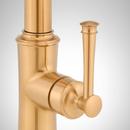 Signature Hardware Brushed Gold Single Handle Pull Down Bar Faucet 