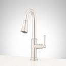 Signature Hardware Stainless Steel Single Handle Pull Down Bar Faucet 