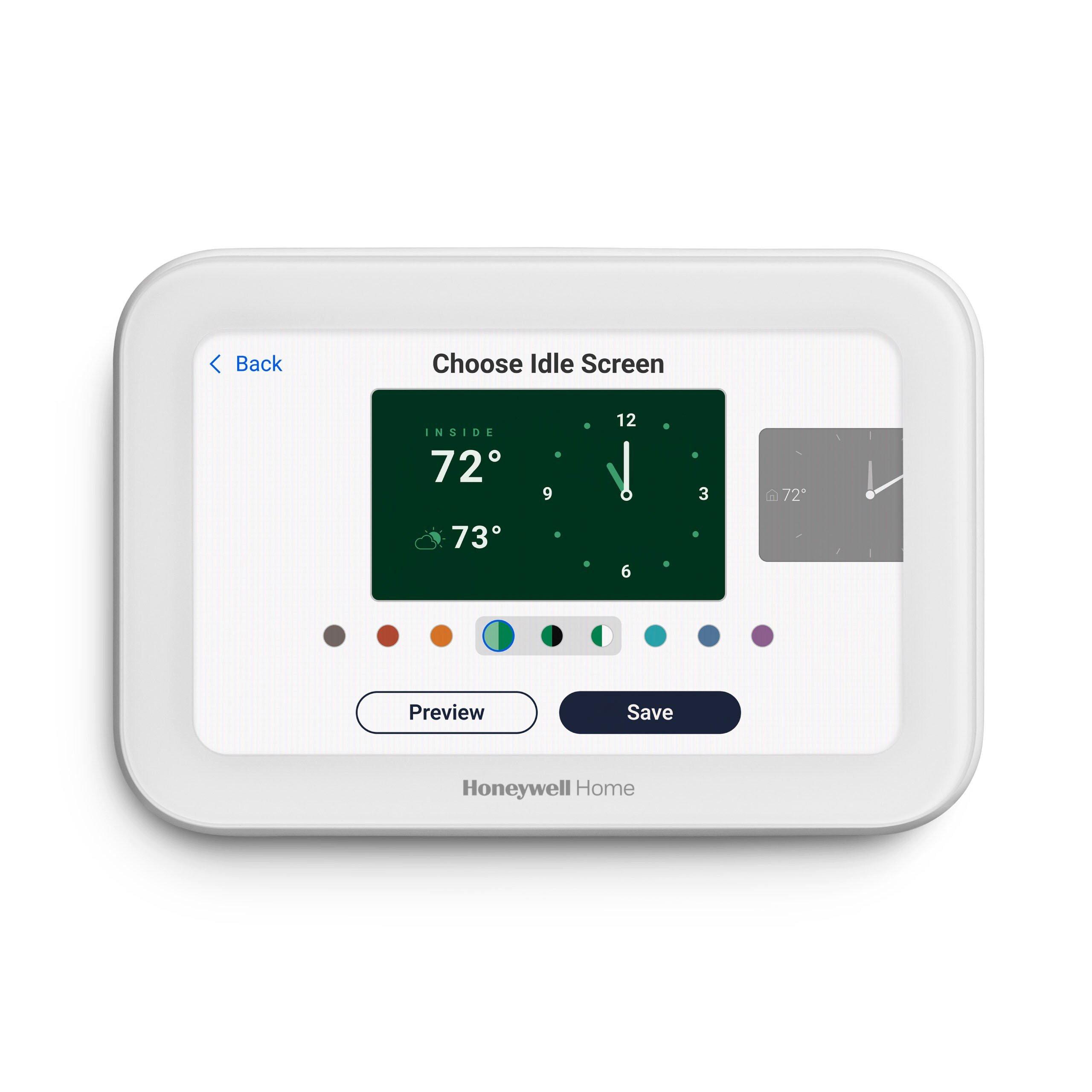 Honeywell Home White S1200 4H/2C, 3H/3C Smart Programmable Thermostat 
