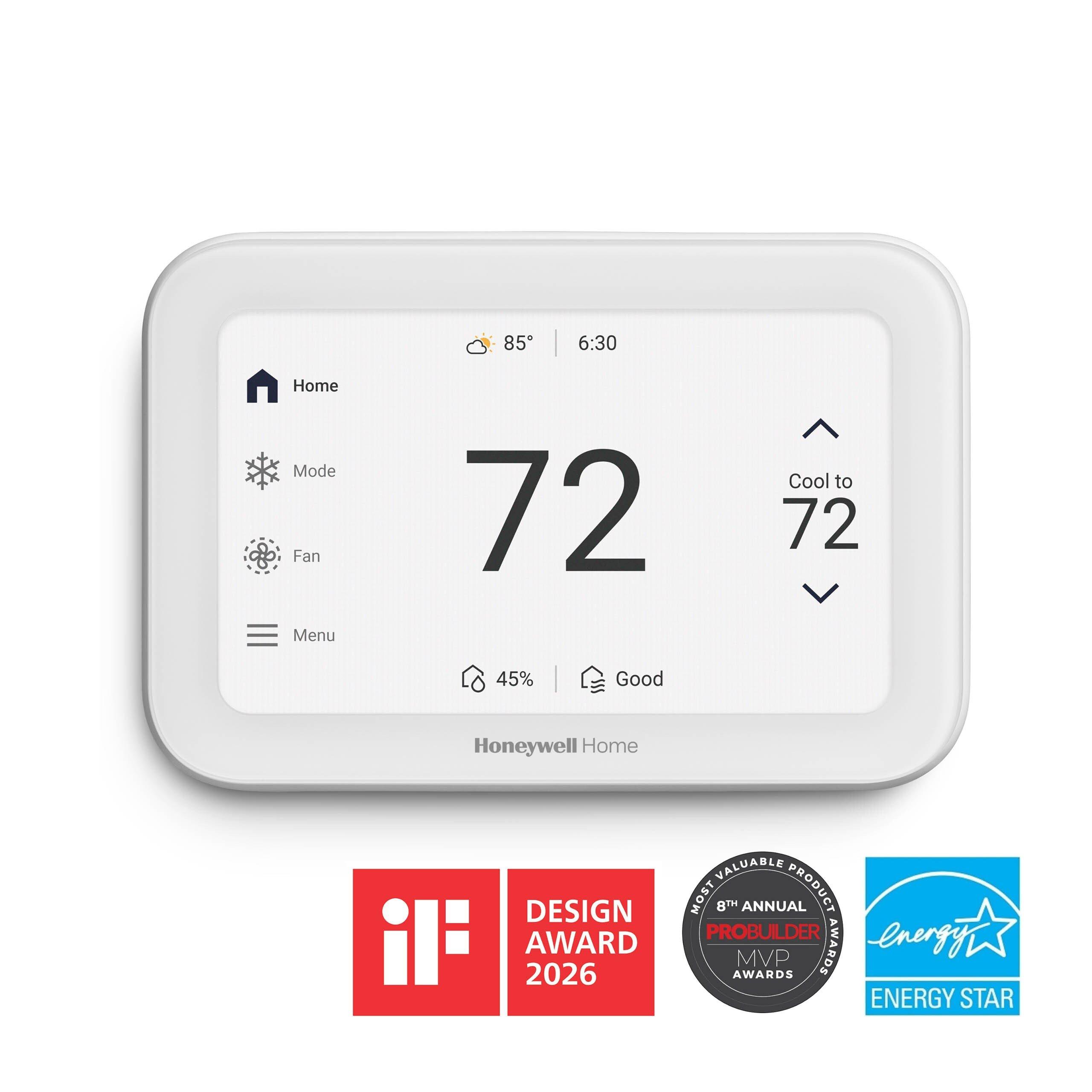 Honeywell Home White S1200 4H/2C, 3H/3C Smart Programmable Thermostat 