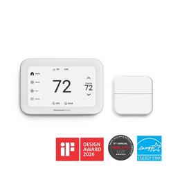S1200 4H/2C, 3H/3C Smart Programmable Thermostat with Room Sensor in Black
