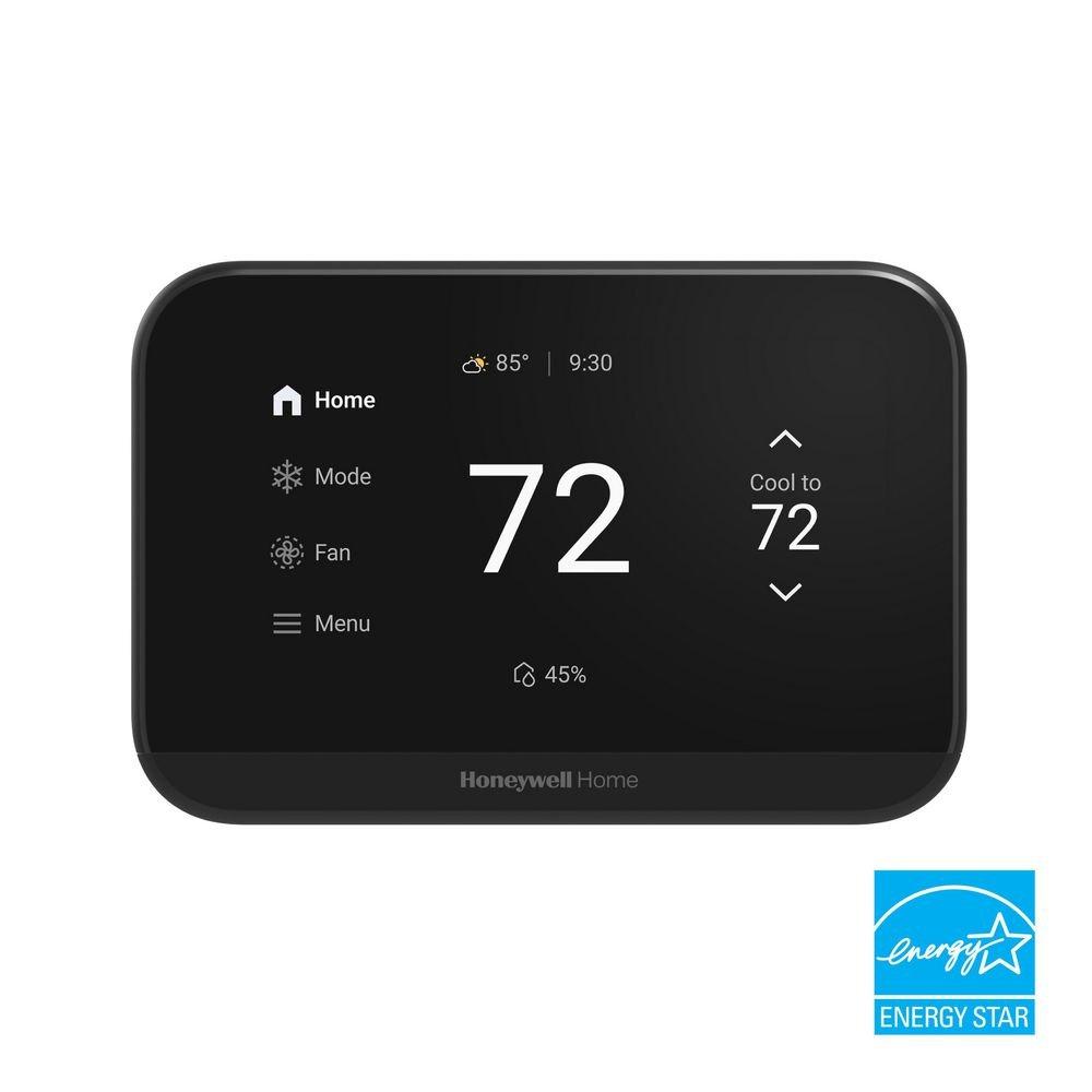 Honeywell Home Black S900 3H/2C, 2H/2C Smart Programmable Thermostat 