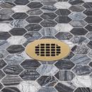 4-1/4 in. Snap-Tite Shower Strainer in Brushed Gold 