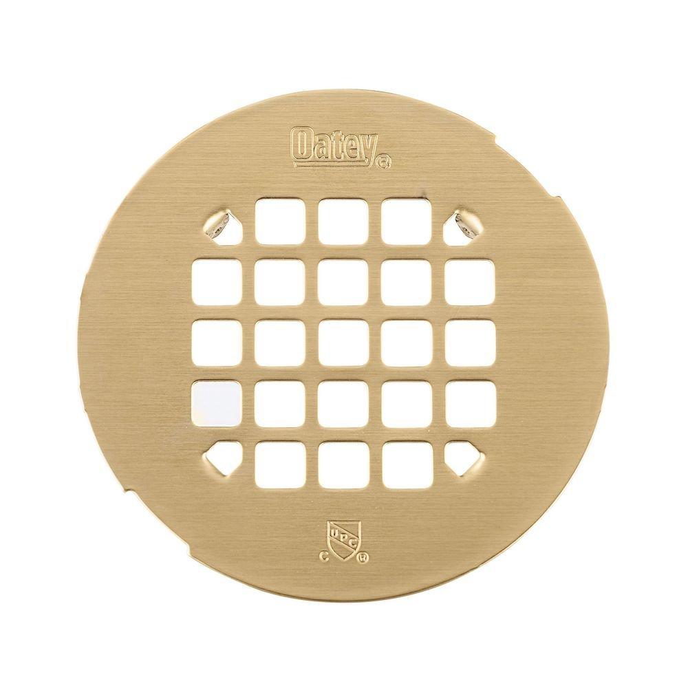 4-1/4 in. Snap-Tite Shower Strainer in Brushed Gold 