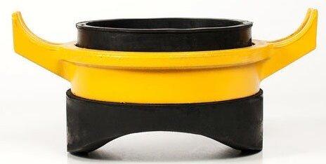 Romac Industries 8 - 12 in. Ductile Iron Wide Strap Saddle with Rubber Gasket and Stainless Steel Nut 
