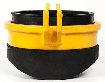 Romac Industries 8 - 12 in. Ductile Iron Wide Strap Saddle with Rubber Gasket and Stainless Steel Nut 