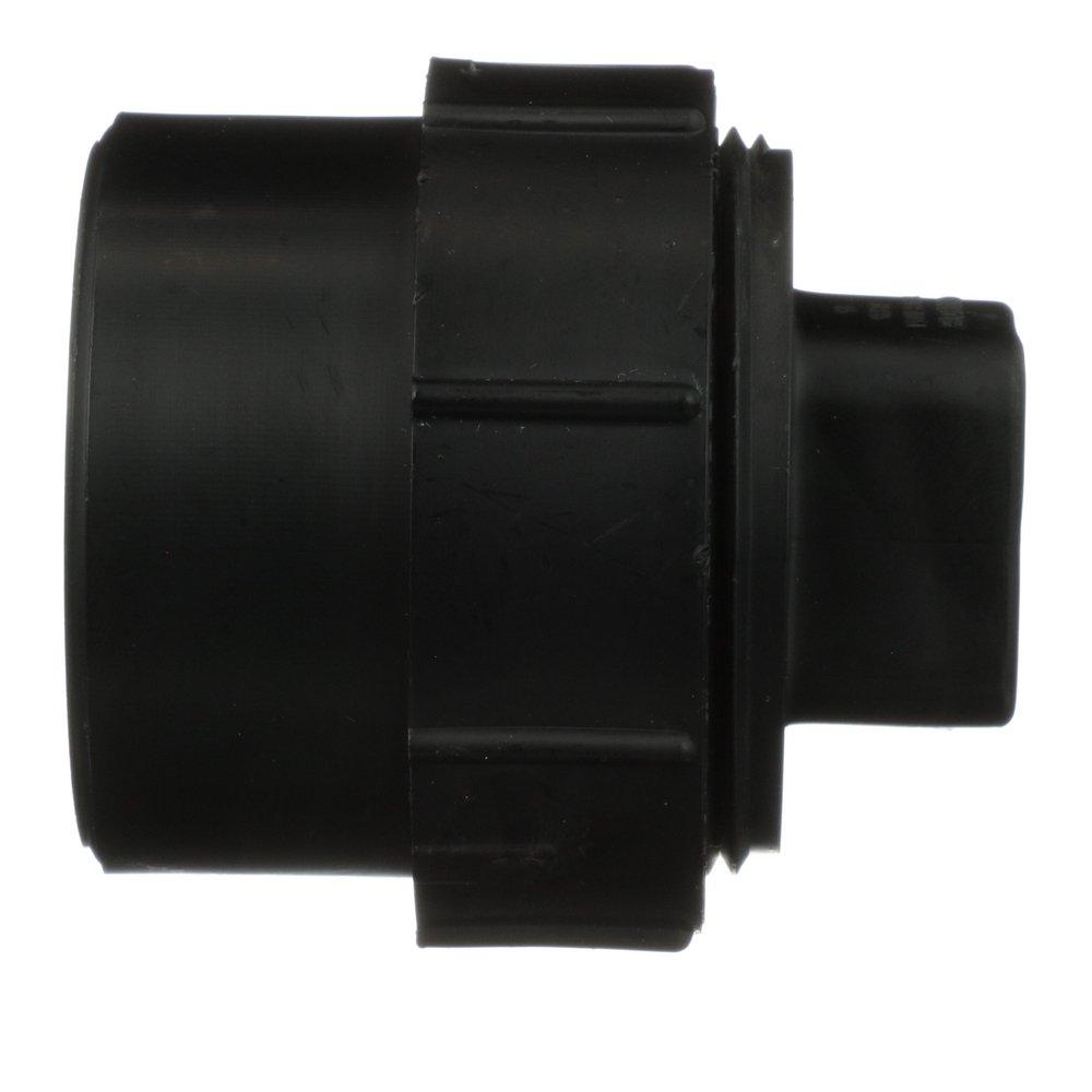 Black ABS DWV Fitting Cleanout Adapter with Plug 