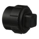 Black ABS DWV Fitting Cleanout Adapter with Plug 