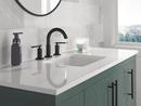 Two Handle Widespread Bathroom Sink Faucet in Matte Black 