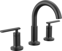 Two Handle Widespread Bathroom Sink Faucet in Matte Black
