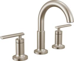 Two Handle Widespread Bathroom Sink Faucet in Stainless
