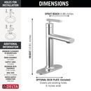 DELTA ALTADO SINGLE HANDLE BATHROOM FAUCET 