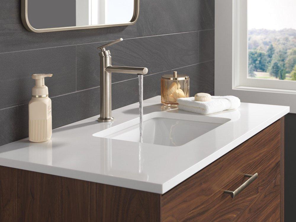 DELTA ALTADO SINGLE HANDLE BATHROOM FAUCET 