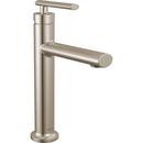 Single Handle Monoblock Bathroom Sink Faucet in Stainless 
