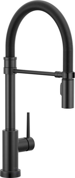 Single Handle Touchless Kitchen Faucet in Matte Black