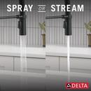 Single Handle Touchless Kitchen Faucet in Matte Black 