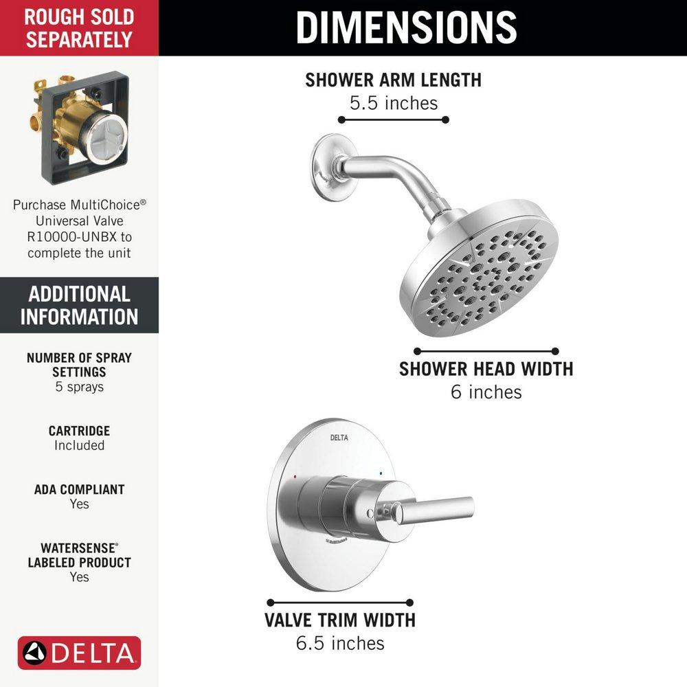 DELTA ALTADO MONITOR 14 SERIES SHOWER TRIM 