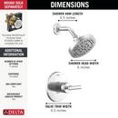 DELTA ALTADO MONITOR 14 SERIES SHOWER TRIM 