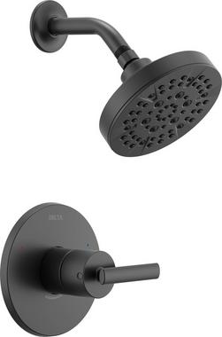 Single Handle Multi Function Shower Faucet in Matte Black (Trim Only)