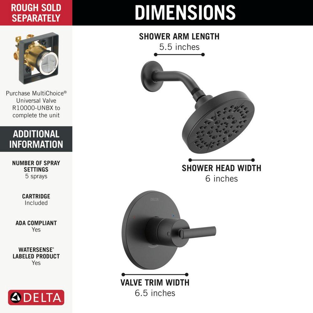 DELTA ALTADO MONITOR 14 SERIES SHOWER TRIM 