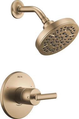 Single Handle Multi Function Shower Faucet in Champagne Bronze (Trim Only)