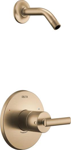 Single Handle Shower Faucet in Champagne Bronze (Trim Only) (Showerhead Sold Separately)