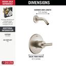 DELTA ALTADO MONITOR 14 SERIES SHOWER TRIM - LESS HEAD 