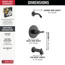 DELTA ALTADO MONITOR 14 SERIES TUB & SHOWER TRIM - LESS HEAD 