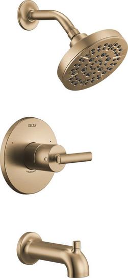 Single Handle Multi Function Bathtub & Shower Faucet in Champagne Bronze (Trim Only)