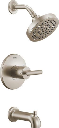Single Handle Multi Function Bathtub & Shower Faucet in Stainless (Trim Only)