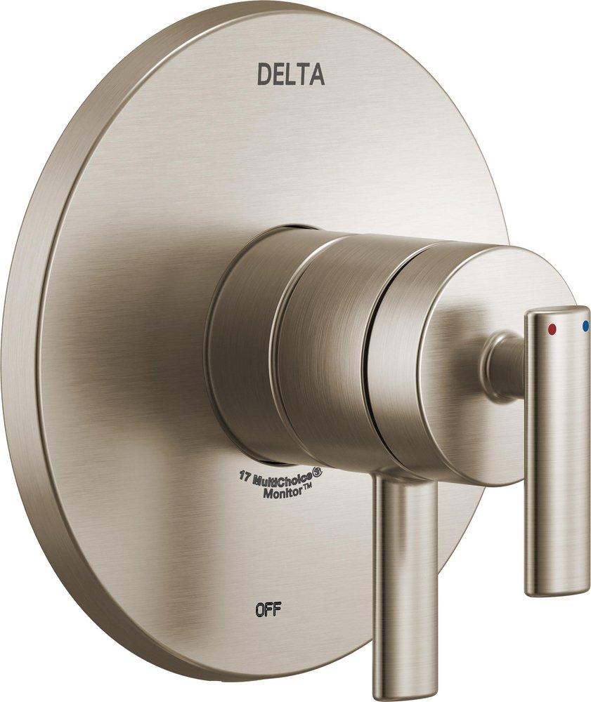 Single Handle Pressure Balancing Valve Trim in Stainless 