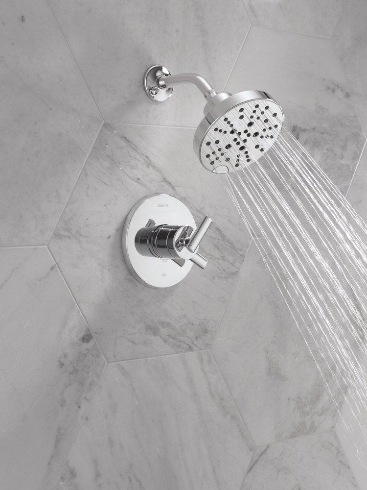 Two Handle Multi Function Shower Faucet in Chrome (Trim Only) 