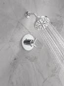 Two Handle Multi Function Shower Faucet in Chrome (Trim Only) 