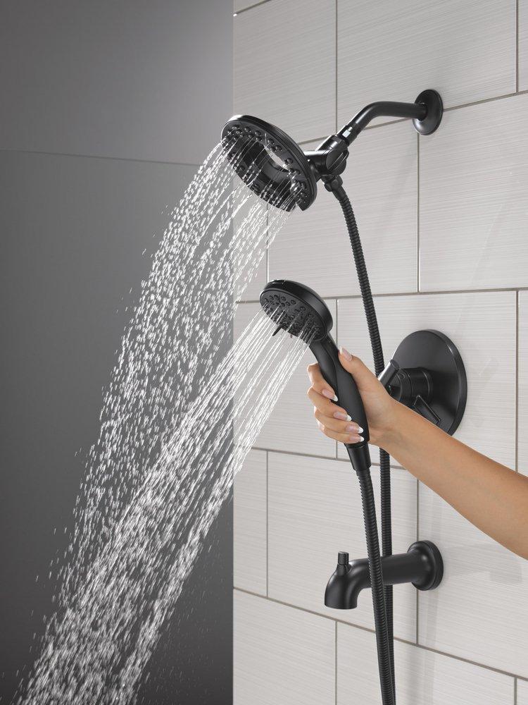 Single Handle Multi Function Bathtub & Shower Faucet in Matte Black (Trim Only) 