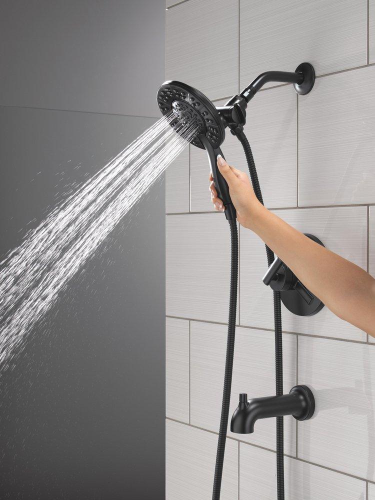 Single Handle Multi Function Bathtub & Shower Faucet in Matte Black (Trim Only) 