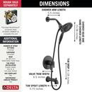 Single Handle Multi Function Bathtub & Shower Faucet in Matte Black (Trim Only) 