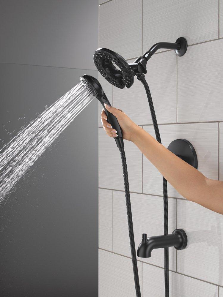 Single Handle Multi Function Bathtub & Shower Faucet in Matte Black (Trim Only) 