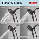 Single Handle Multi Function Bathtub & Shower Faucet in Matte Black (Trim Only) 